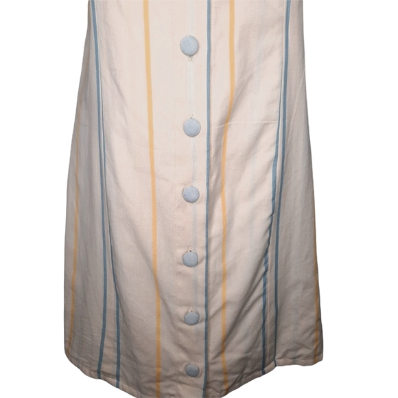 NWT American Rhino Striped Button Summer Dress Large - Picture 5 of 7
